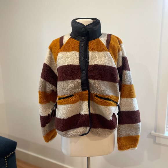 Free People Movement Rocky Ridge Women’s Sherpa Fleece Jacket  Small NEW - Picture 3 of 9